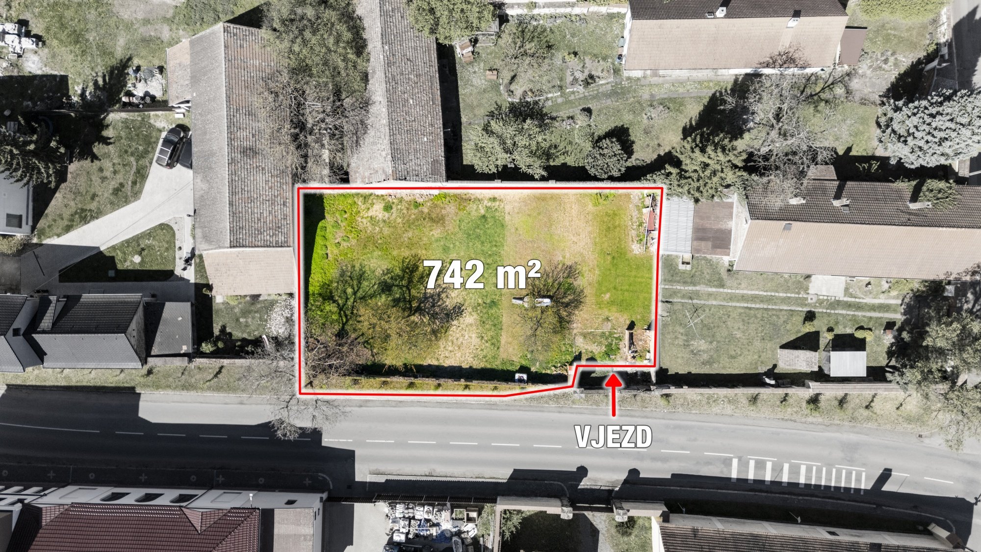 Prodej stavebního pozemku 742 m² v Bohušovicích n. O.