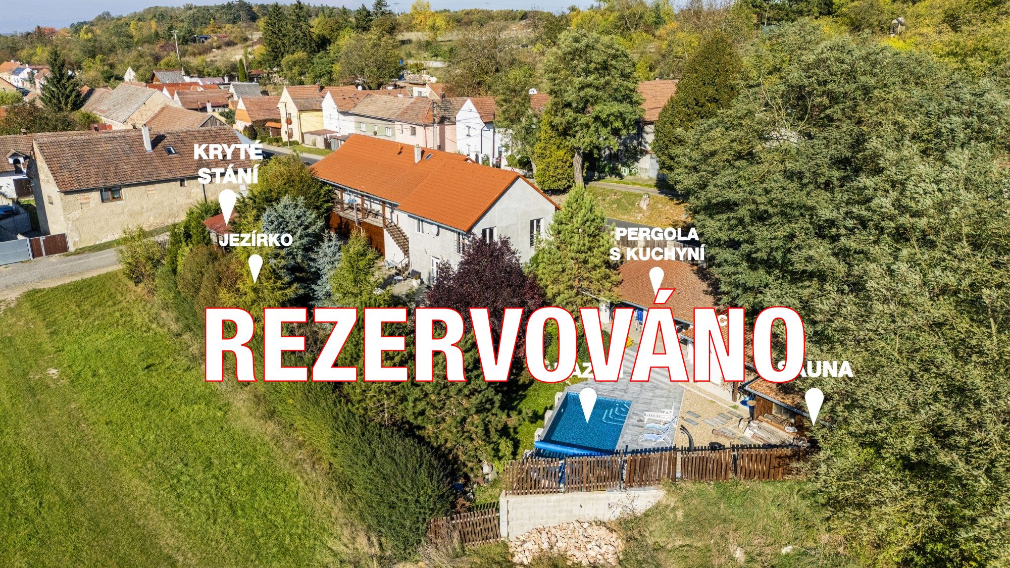 Prodej domu 5+kk, 162 m², pozemek 1.265 m², okrasná zahrada, bazén, sauna