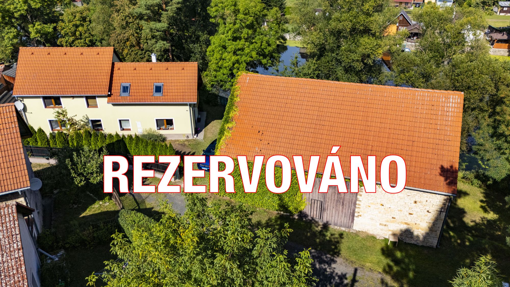 Prodej domu 5+kk, 152 m², stodola 143 m², 3 chatky v Radonicích nad Ohří
